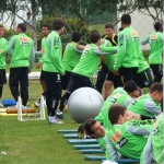 FOTO: Jogadores do Coritiba em treinamento - Divulgação/Coritiba