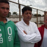 Comissão técnica São José Romário , representante do São José no Maranhão, Diretor Técnico Castor E o gestor João Otavio, assistindo os testes seletivos. Foto; Claudio Sgarbi