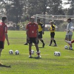Paulo Baier, Deivid e Guerrón participaram do jogo-treino com o time reserva do Furacão - Foto: Assessoria de Comunicação Atlético-PR