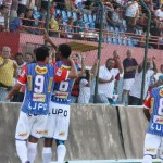 Comemoração Cianorte. Foto: Andye Iore/ Assessoria de Comunicação Cianorte FC Atletas comemoram gol da vitória cianortense. Foto: Andye Iore/ Assessoria de Comunicação Cianorte FC