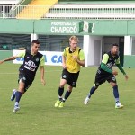 Elenco treina antes da viagem para o nordeste. Foto: Diego Carvalho / Site oficial Chapecoense