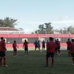 Último treino do Tricolor realizado em Recife (PE). Foto: Divulgação / Paraná Clube.