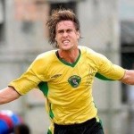 Centro-avante, Rodrigo Ludke, foi apresentado no Colorado de Tubarão. Foto: Site Oficial do Hercílio Luz