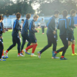 Coreia do Sul treinou no Estádio Pedro Basso, durante o período em Foz. Foto: Bruno Zanette/Redação em Campo