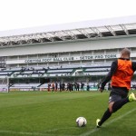 Jogadores treinaram no Couto enquanto os sócios conheceram o novo setor. Foto: Divulgação/Site Oficial Coritiba.