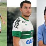 Gustavo chega ao Atlético, Anderson Aquino do Coxa vai para o Paraná, que tem um novo gerente de futebol. Fotos: Divulgação/Site oficial do Atlético, Coritiba e Paraná.