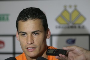 Bruno com suas defesas incríveis também foi outro destaque do Tigre. Foto: Fernando Ribeiro/Site Oficial do Criciúma. 