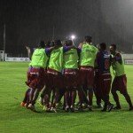 Jogadores comemoram muito virada histórica em Camboriú. Foto: Divulgação/Site oficial Marcílio Dias.