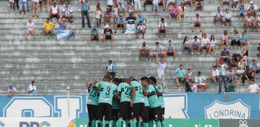 O Coxa pouco fez no Estádio do Café e acabou derrotado pelo Londrina. Foto: site oficial do Coritiba.