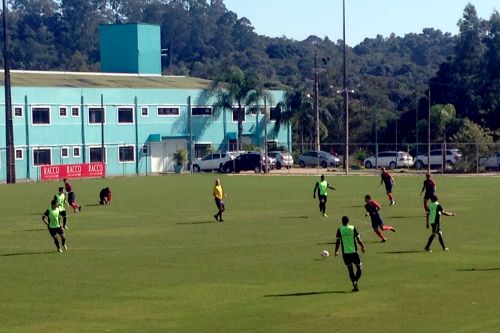 Treino no CT Racco realizado nesta segunda-feira foi fechado a imprensa. Foto: Divulgação / Site Oficial Paraná Clube.