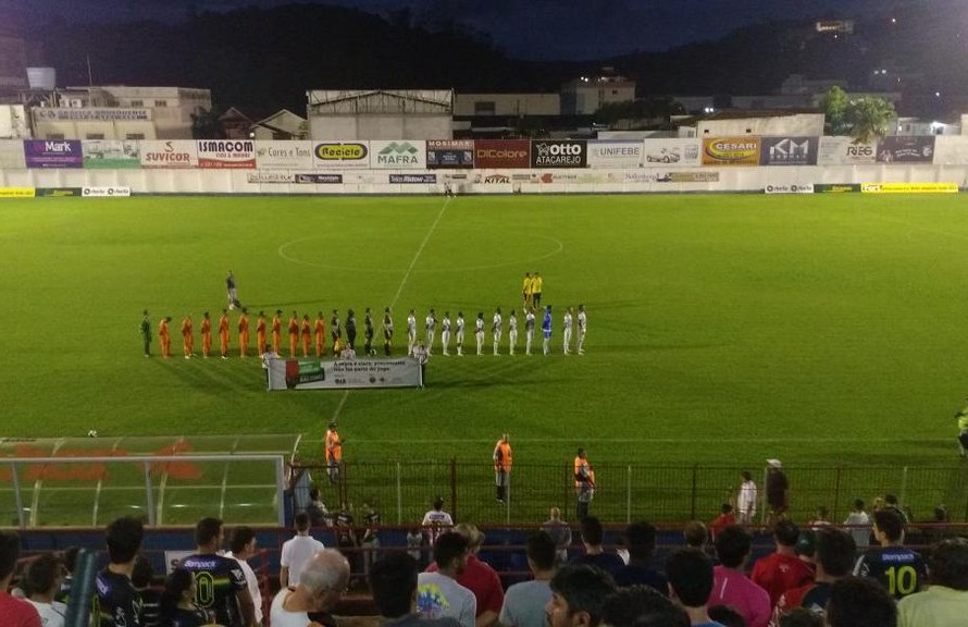Brusque foi mais efetivo e venceu o Camboriú por 1 a 0. Foto: Twitter Oficial Brusque Futebol Clube