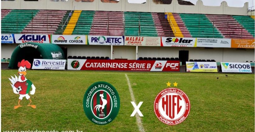 Concórdia enfrenta Hercílio Luz em busca de vitória para manter sequência positiva na competição.
Foto: Concórdia Facebook Oficial