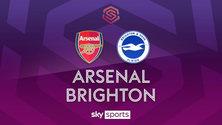 Highlights of the Women's Super League match between Arsenal and Brighton and Hove Albion.